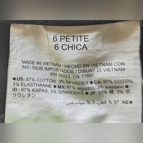 🚢Old Navy Harper Cropped Mid-Rise Strait Leg Pants in Blue-Black - Picture 7 of 8